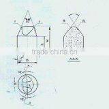 Hard Alloy Teeth for Mine and Oil Field Drill Bits--Edge-wedge Tooth