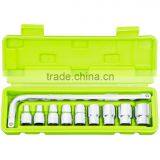 CF598015: 10pcs 1/2" Drive Socket and Wrench Handle Set