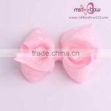 White Polka Dots Red Grosgrain Ribbon Hair Bows thumbnail-5