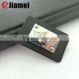 Wholesale Custom Metal Logo Label Jeans Embossed pu Leather Patches