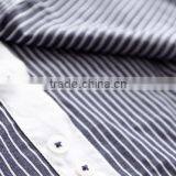 2016 Four Breasted Men's Shirt Long Sleeve Striped Shirt thumbnail-5