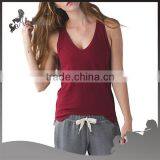 Naturally Breathable Fabric for V-neck Tank Without Shelf Bra thumbnail-1