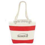 Fashion Capri Stripes Cotton Tote Bag thumbnail-1