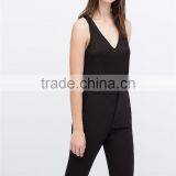 V Neck Sexy Women Blank Tank Top thumbnail-3