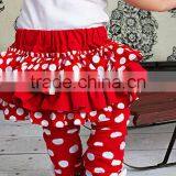 Wholesale Christmas Baby Clothing Set Red Bloomer Skirt White Bubble Leggings thumbnail-3