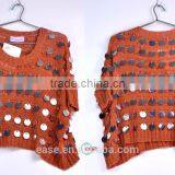 China Wholesale Lady Autumn Fashion Design Beautiful Special Mixing Patterns Fairisle Pullover Sweater,OEM ONLY! thumbnail-1