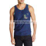Wholesale 100% Cotton Mens Tank Top With Pocket Bulk Fashion Design Stringer Tank Top Custom thumbnail-5