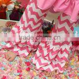 2014boutique Baby Ruffle Pants Leggings for Autumn Kid Girls Cotton Chevron Trousers Girls Chevron Pajamas Bright Color Flares thumbnail-1