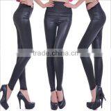 EY0042L 2015 New Autumn and Winter Leather Women PU High Waist High Elastic Leggings thumbnail-6