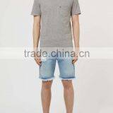 100%Cotton Crew Neck Short Sleeve Blank T-shirt,cotton Custom t Shirt With Chest Pocket 2016 thumbnail-5