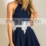 Sexy Cut Out Crocheted Playsuit Fashion Mature Women Wear Clothes thumbnail-3