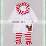 Factory Price Sales Wholesale New Design Baby Girls' Christmas Red Stripe Clothes thumbnail-1
