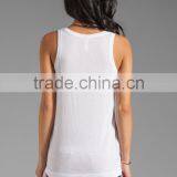 Loose Pocket Tank in White thumbnail-2