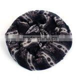 Voile Scarves & Wraps Rectangle Navy Blue Tassel Scarf Factory China thumbnail-3