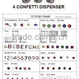 COLORFUL LASER SEQUIN W/ 4 HOLES DISPENSER thumbnail-2