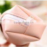 Promotional Cheap Pure Color Beard Printed PU Canvas Stationery Pocket Button Pencil Bag thumbnail-4