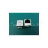 Single Port Shielded 8 Pin Rj45 Connector , Tab-Up 180 Degree Top Entry Rj45 thumbnail-1