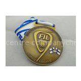 FIL U-19 Copper / Zinc Alloy / Pewter World Championship Ribbon Medals With Die Casting thumbnail-1