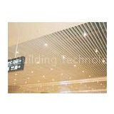 exhibition hall J - shaped Plug - in Blade Ceiling suspended , 0.8mm - 1.2mm Thickness