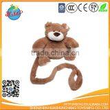 Cartoon Plush Animal Dog Safety 2 in 1 Harness Backpack Anti-lost Shoulder Bags for 1-3 Years Old Kids thumbnail-4