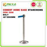 Retractable Belt Crowd Control Stanchion With Cement Bases thumbnail-1