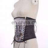 Steampunk Soft Bone Corset With Key-hole Patch and Bronze Key Pendant thumbnail-3