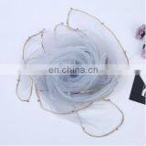 New Ladies Lace Simple Silk Gauze Kerchief Nail Bead 140*140cm Scarves thumbnail-2