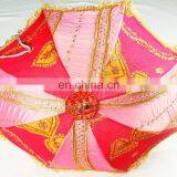 Jaipuri Handmade Tranditional Design Garden Umbrellas Outdoor Patios Hand Embroidery Rajasthani Indian Parasol