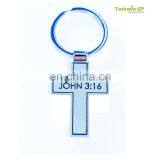 Religious Cross Custom Design Angel Keychain for Souvenir Use/promotion