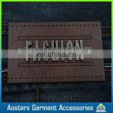 Custom Design New Metal Embossed Leather Label for Clothing thumbnail-1