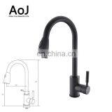 High Quality Chrome Plated Single Handle Contemporary Kitchen Faucet Pull Out Mixer Water Tap thumbnail-2