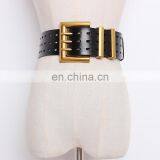 TWOTWINSTYLE High Quality Belt For Female PU Hollow Out Patchwork Metal Buckle Adjustable thumbnail-2