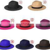 Wool Felt Brim Fedora Hat Men's Felt Cap Custom Wool Fedora Felt Hats Men Women Crushable Wide Brim Fedora Felt Hat thumbnail-4