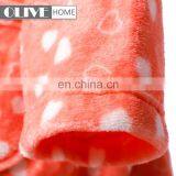 2018 Super Soft Personalized Heartshaped Printed Flannel Fleece Women Bathrobe With Hood thumbnail-6