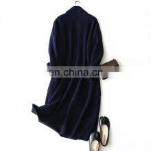 Женский зимний теплый и толстый кардиган из рябного вязаногоCashmere thumbnail-2