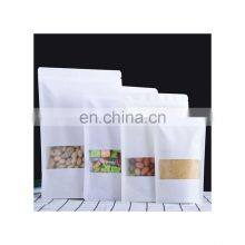 Manufacturer Well Made Different Capacities White Kraft Paper Bag With Window thumbnail-1