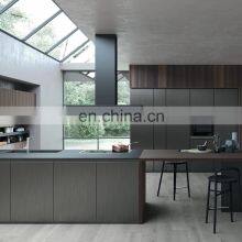 Handleless Design Lacquer Modern Style Kitchen Cabinet With Big Island For Cuisine thumbnail-4