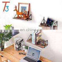 Floating Shelf Wall Mount 3-piece, Antique Wood Ledge for Living Room Bedroom Bathroom thumbnail-4