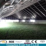 China made fantastic PVC coated polyester curve sports swimming pool tent for green house