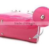 Smooth Leather Bright PU Handbag thumbnail-2