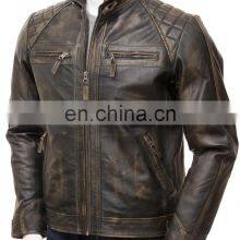High Quality Sheep Leather Fashion Jacket Men thumbnail-4