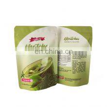 125g Customize Printed Aluminum Foil Packaging Bag Matcha Powder Stand up Pouch With Zipper thumbnail-3