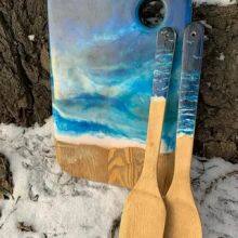 Bamboo Utensil Set With Color Handle Wholesale Bamboo Cooking Utensils thumbnail-1