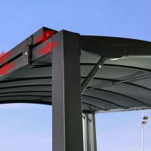 Big Size Portable Outdoor Garage Tent Boat Shelter Extensionable Garden Canopy Powder Coated Carport Canopy Outdoor Garden Use thumbnail-2