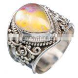 ETHOPIAN OPAL RING 925 SOLID STERLING,SILVER EXPORTER,STERLING SILVER JEWELRY,SILVER RING,WHOLESALE SILVER JEWELRY thumbnail-1