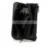 Zipper Pocket With Key Hook Cow Leather Key Case With Change Purse thumbnail-3