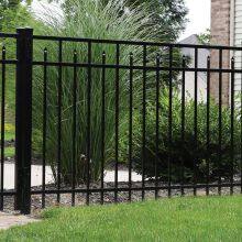 Modular Wrought Iron Fence Hot Dipped Galvanized for Commercial and Industrial Use thumbnail-5