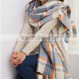 Wholesale Woman Plaid Cashmere Pashmina Scarf And Shawl thumbnail-6