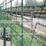 electro galvanized barbed wire picket fence