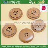 Sedex Audited Factory 2 Pillar Natural Wooden 4 Holes Button